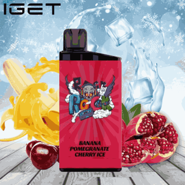 IGET BAR BANANA POMEGRANATE CHERRY ICE 3500 Puffs Disposable Vape 2