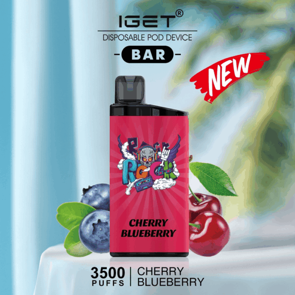 IGET BAR CHERRY BLUEBERRY 3500 Puffs Disposable Vape 2