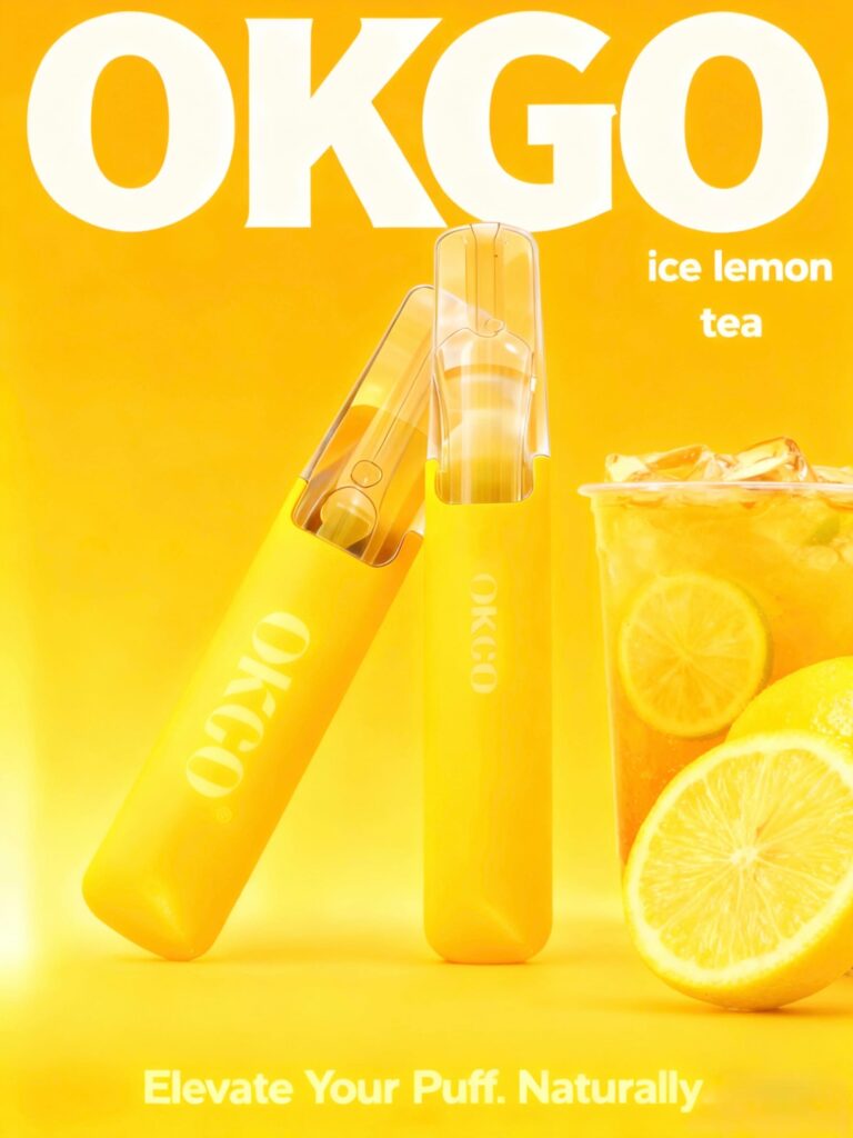 OKGO 6500 Puffs Ice Lemon tea-10 Pack - Lemon tea