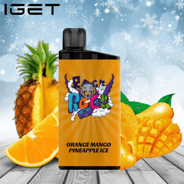 IGET BAR ORANGE MANGO PINEAPPLE ICE 3500 Puffs Disposable Vape 2