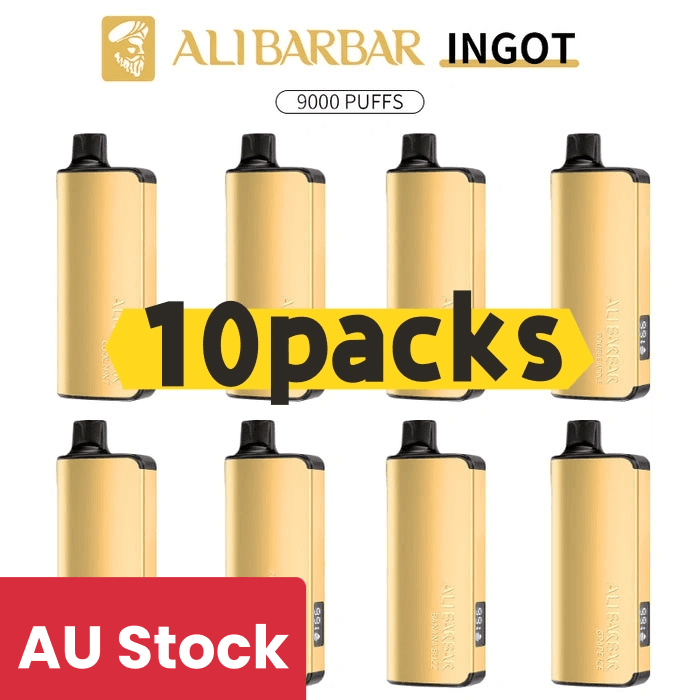 Alibarbar Ingot 9000 puffs-10 pack Multiple flavors（Ship from Sydney） - Cool Mint