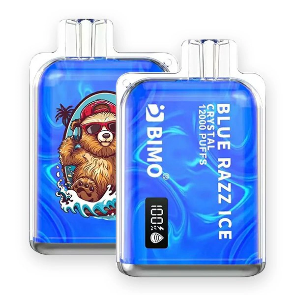 BIMO Crystal 12000 Puffs Blue Razz Ice - Blue Razz Ice